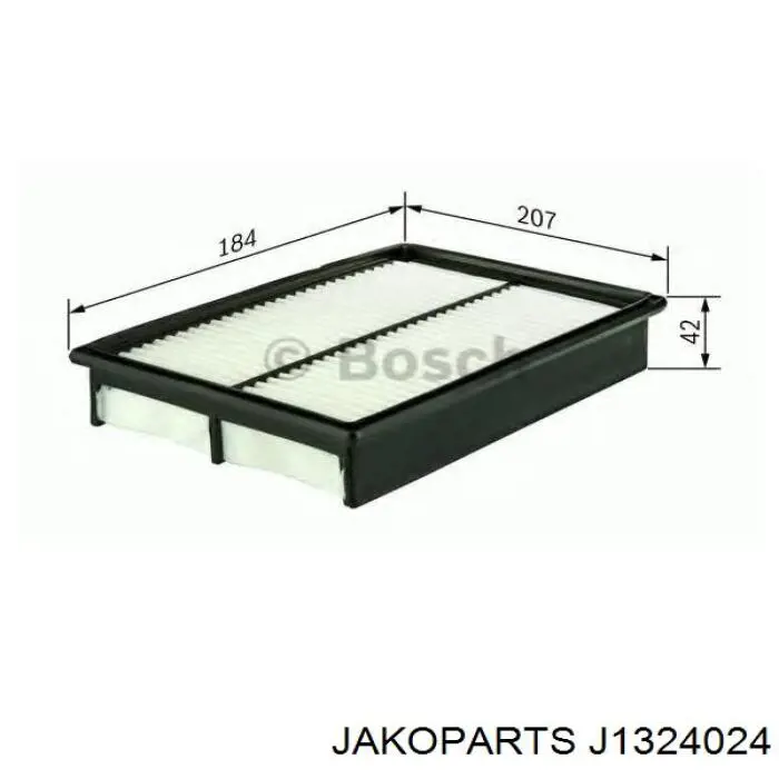 Купити J1324024 Jakoparts Автомобільний фільтр повітря