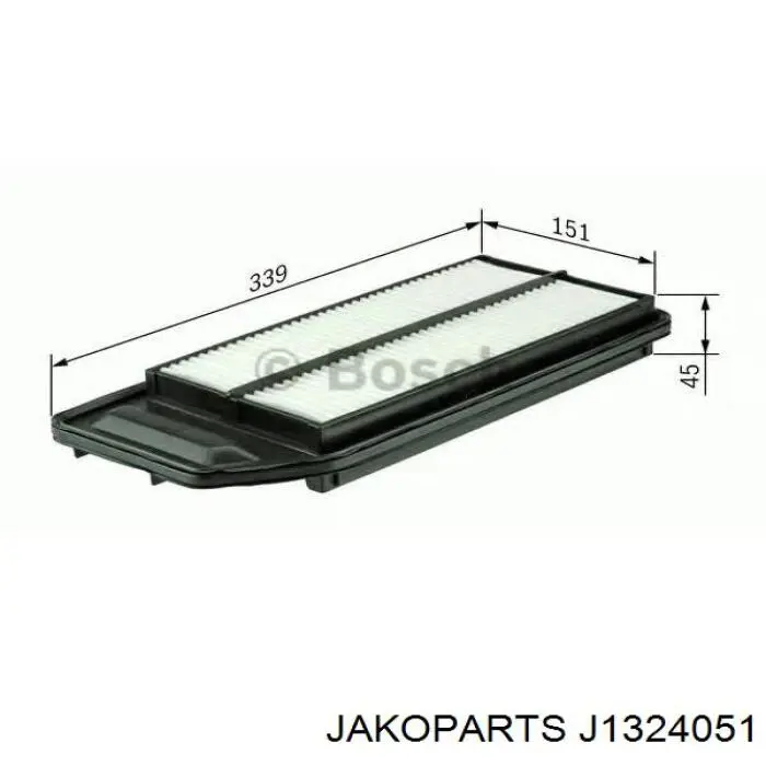 Елемент повітряного фільтра Jakoparts J1324051 ціна, від 5.36 USD