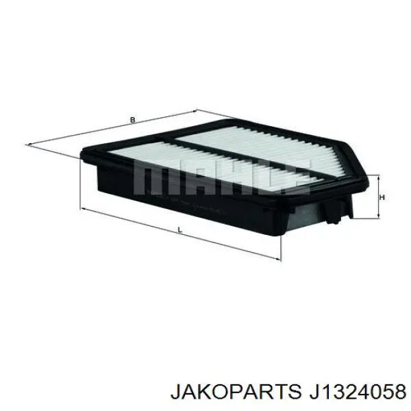 Елемент повітряного фільтра Jakoparts J1324058 ціна, від 6.33 USD
