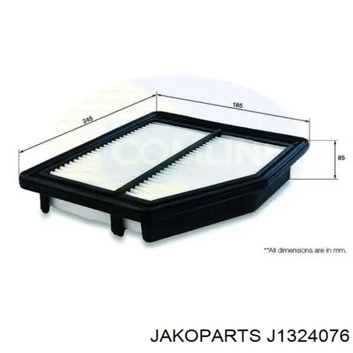 Елемент повітряного фільтра Jakoparts J1324076 ціна, від 6.63 USD