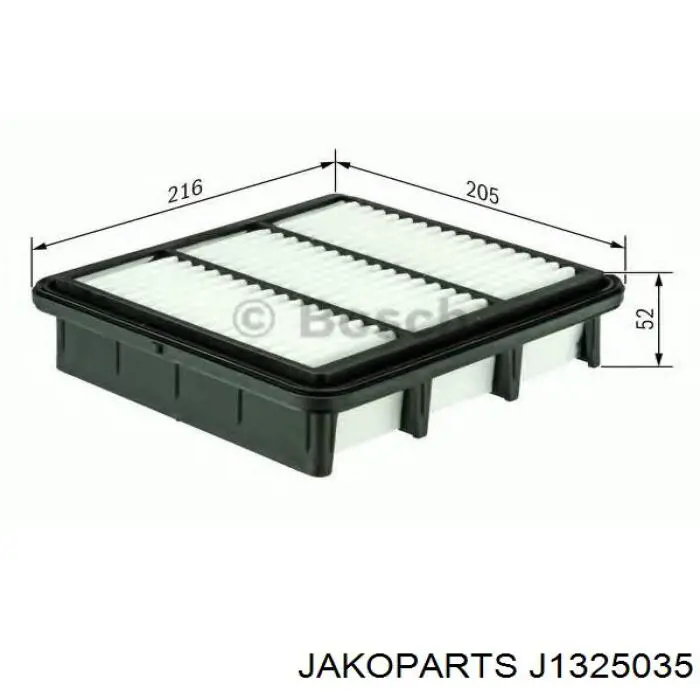 Купити J1325035 Jakoparts Автомобільний фільтр повітря