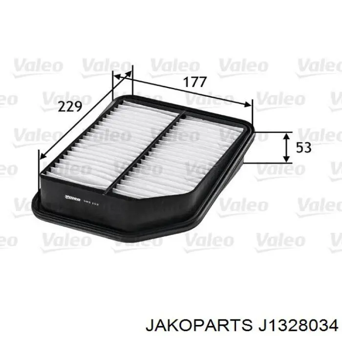 Купити J1328034 Jakoparts Автомобільний фільтр повітря