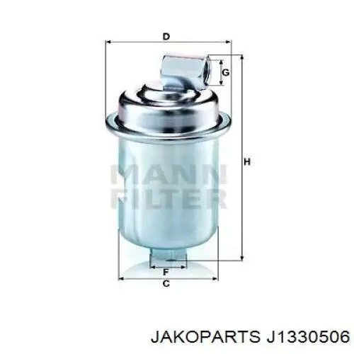 Паливний фільтр J1330506 Jakoparts