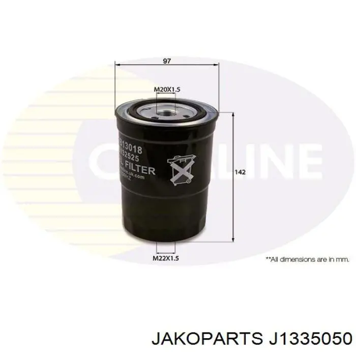 Фільтр тонкого очищення палива Jakoparts J1335050 ціна, від 7.29 USD