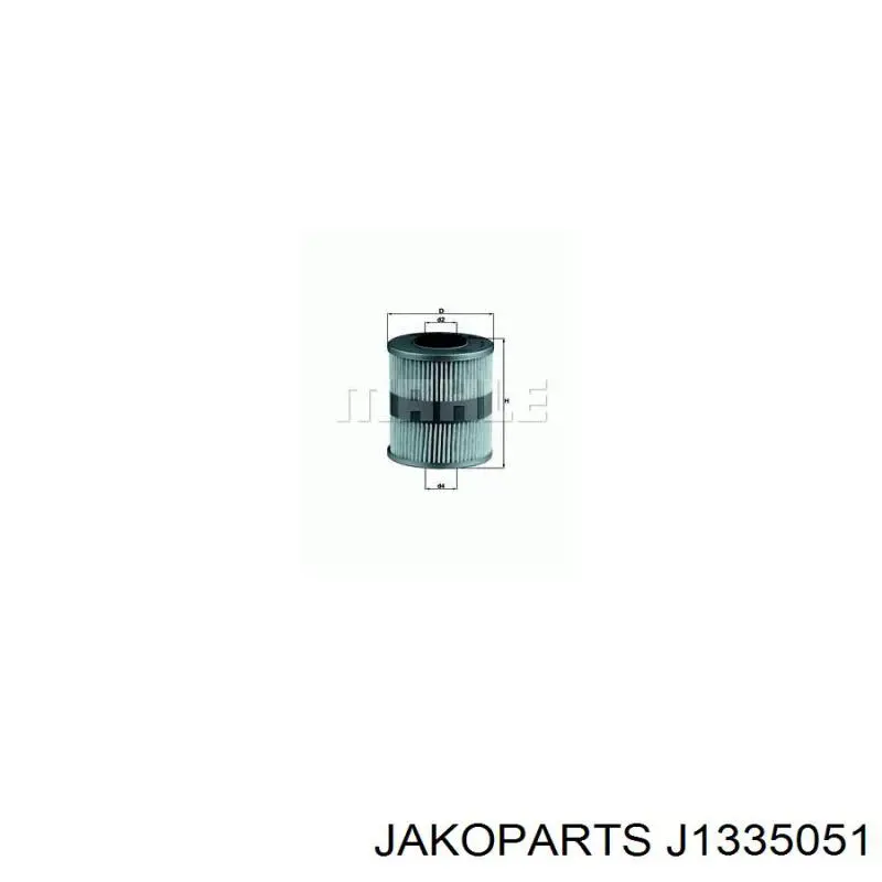 Паливний фільтр J1335051 Jakoparts