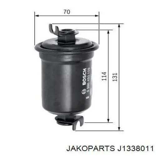 Паливний фільтр J1338011 Jakoparts