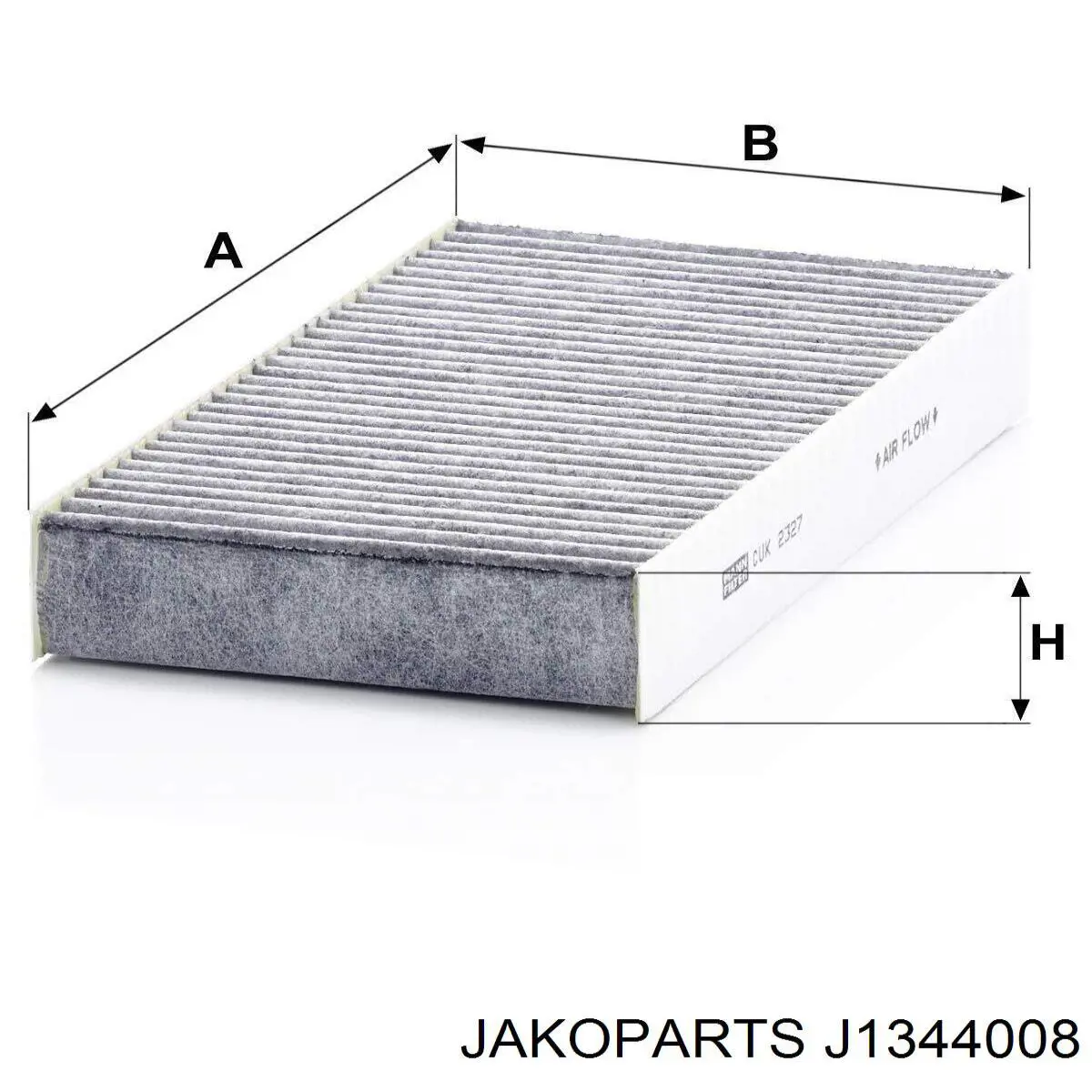 Фільтр салону J1344008 Jakoparts