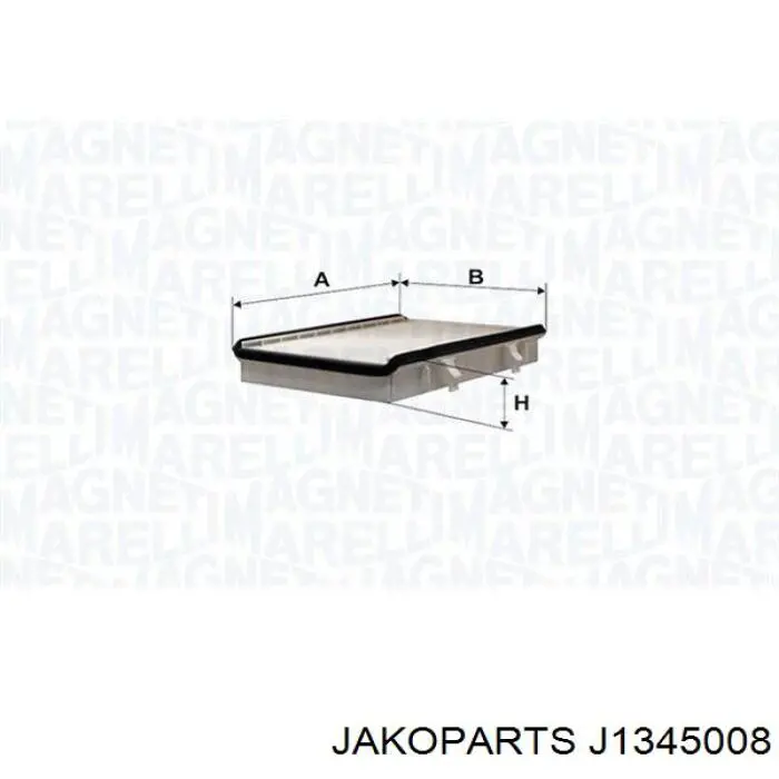 Купити J1345008 Jakoparts Фільтр салону вугільний