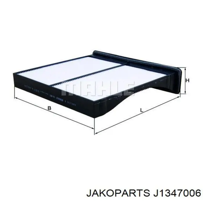 Фільтр повітряний обігрівача Jakoparts J1347006 ціна, від 5.90 USD