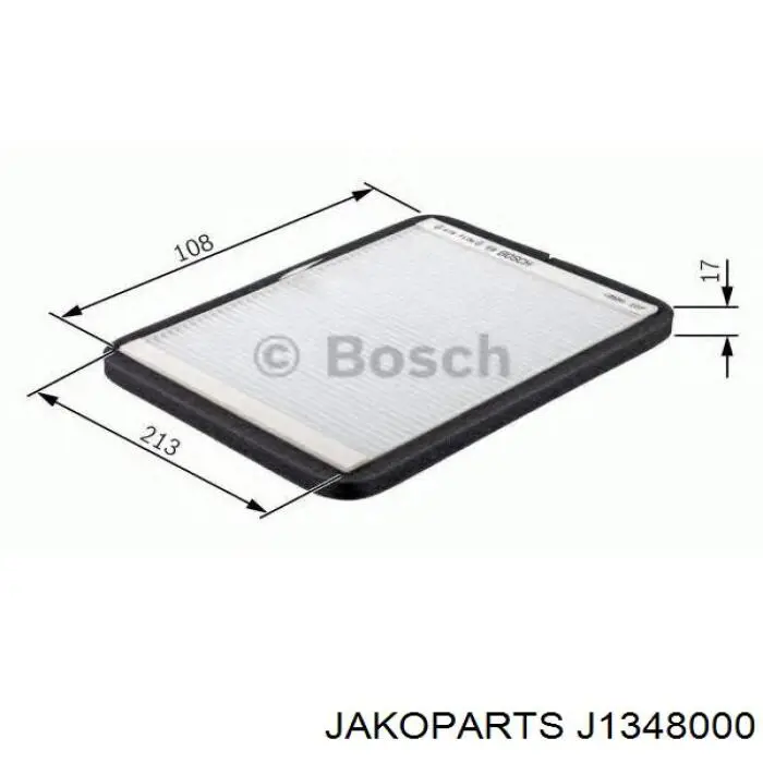 Повітряний фільтр салону Jakoparts J1348000
