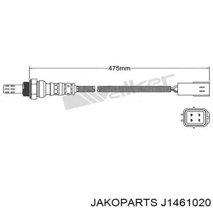 J1461020 Jakoparts Лямбда зонд після каталізатора