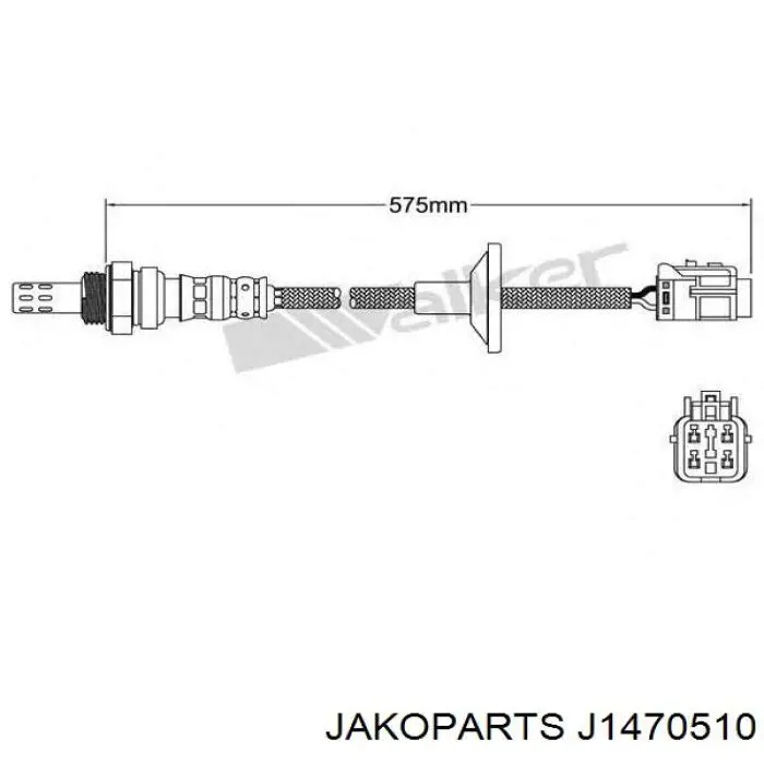 Лямбдазонд, датчик кисню після каталізатора Jakoparts J1470510 ціна, від 42.78 USD