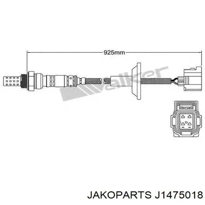 Купити J1475018 Jakoparts Лямбдазонд, датчик кисню до каталізатора
