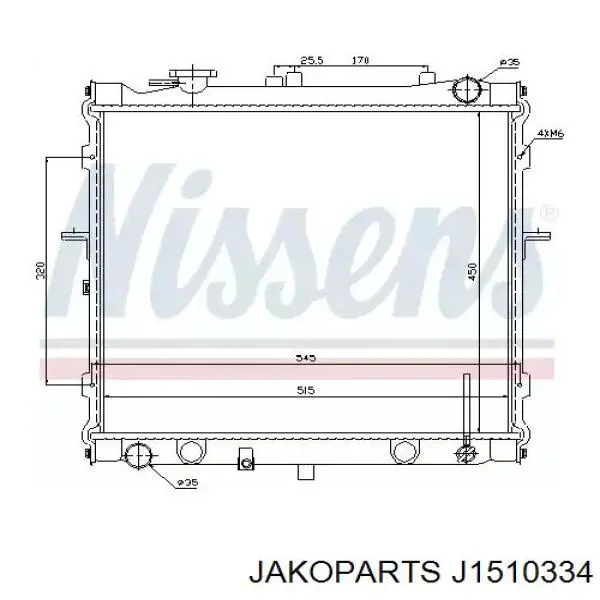 J1510334 Jakoparts Насос охолодження
