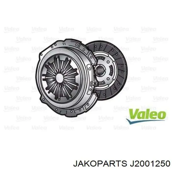 Комплект зчеплення (3 частини) Jakoparts J2001250 ціна, від 80.03 USD