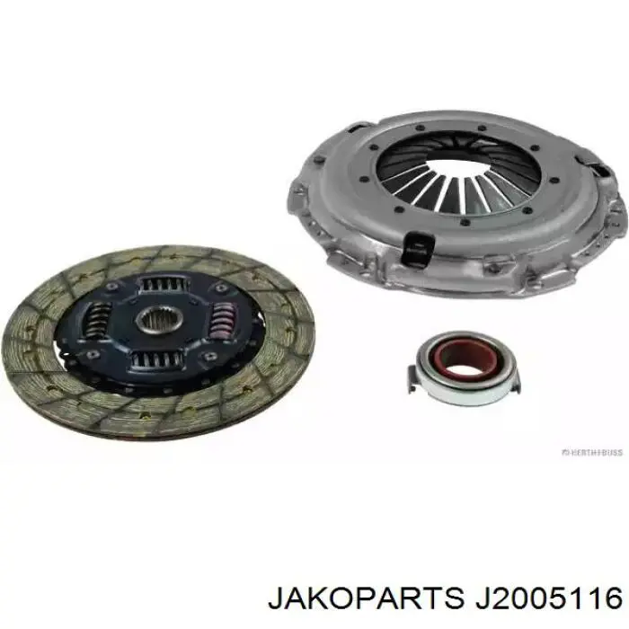 Купити J2005116 Jakoparts Комплект зчеплення (диск, корзина, підшипник)