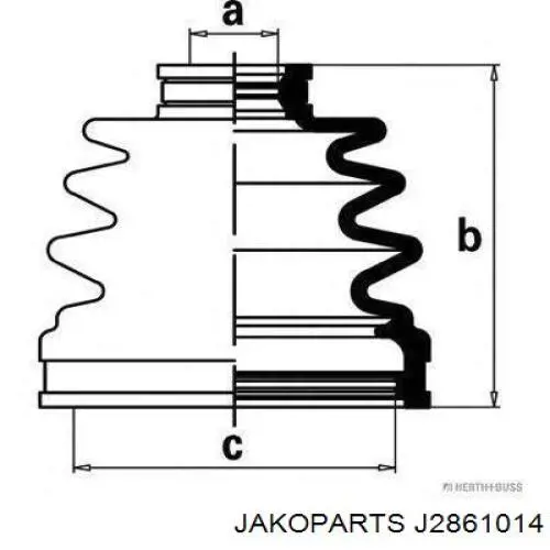 Купити J2861014 Jakoparts Пильник шарніра приводу