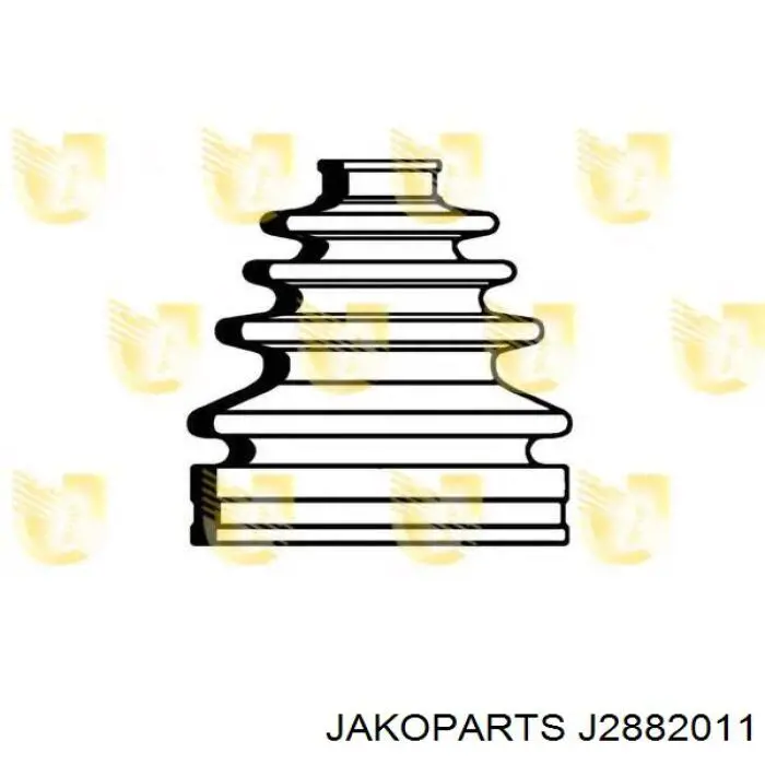 Купити J2882011 Jakoparts Пильник шарніра кутових швидкостей внутрішній передній
