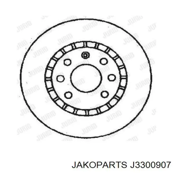 J3300907 Jakoparts Гальмо дискове переднє