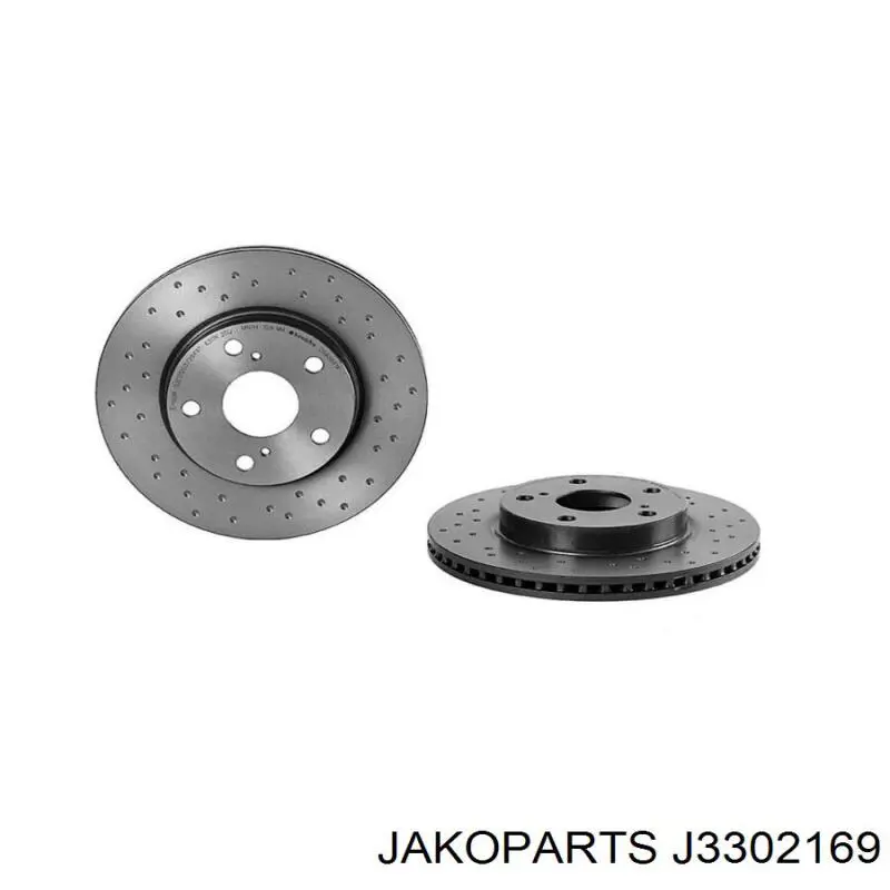 Диск переднього гальма Jakoparts J3302169 ціна, від 33.78 USD