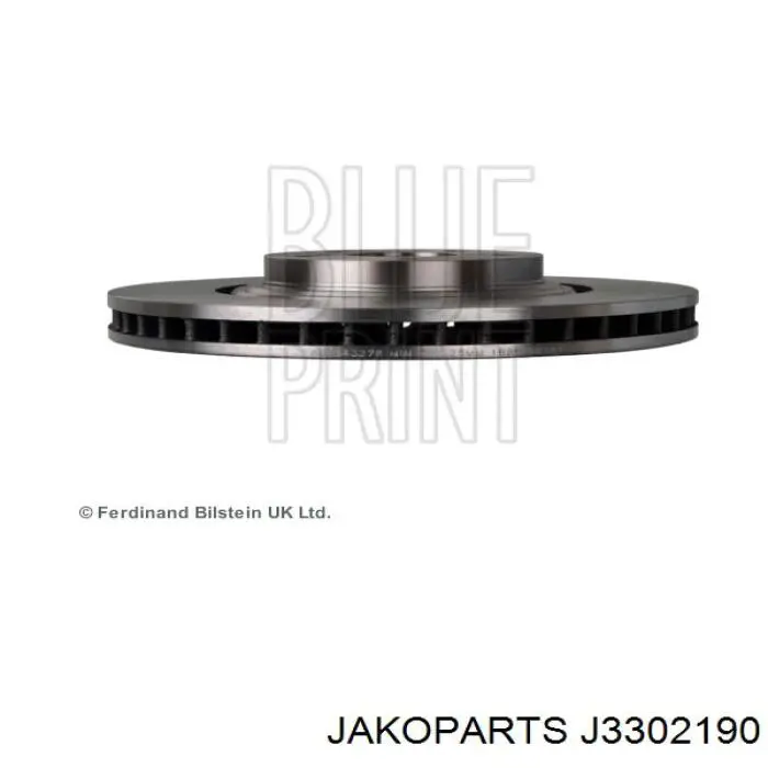 Диск гальмівний передній Jakoparts J3302190