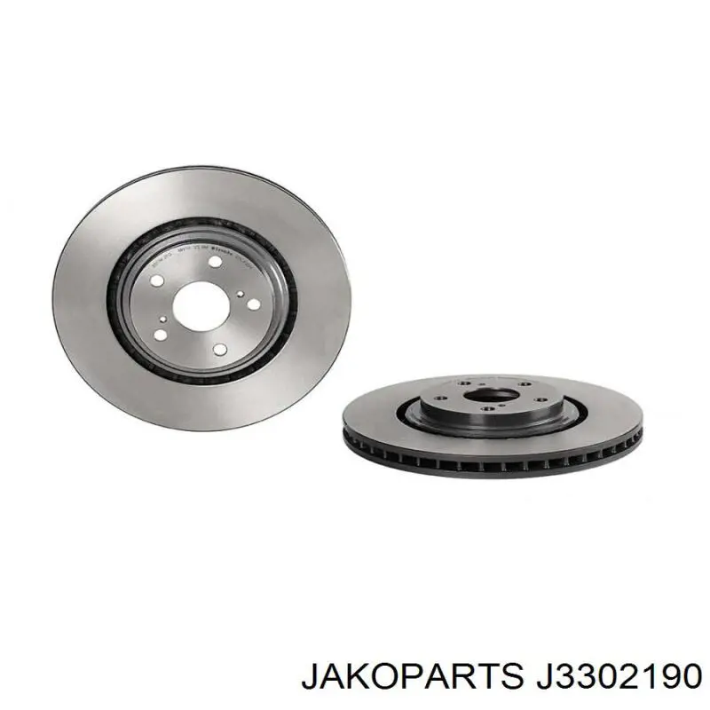 Диск переднього гальма Jakoparts J3302190 ціна, від 55.89 USD