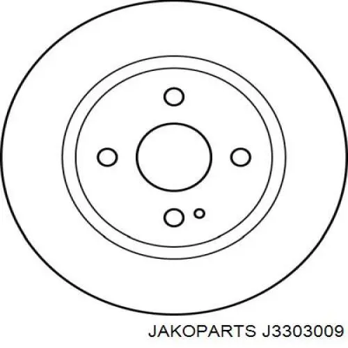 Гальмівні диски J3303009 Jakoparts