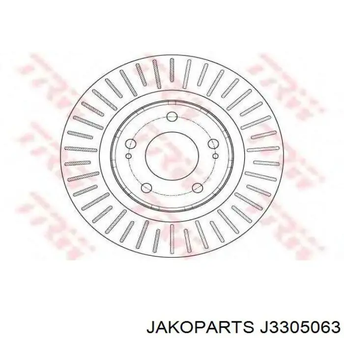 Гальмівні диски передні J3305063 Jakoparts