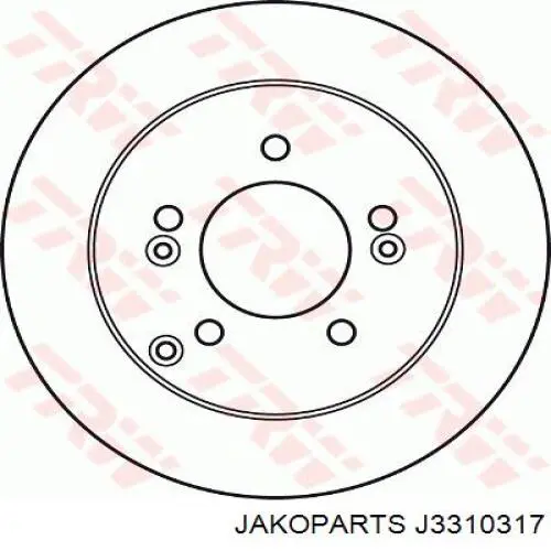 Гальмівні диски J3310317 Jakoparts