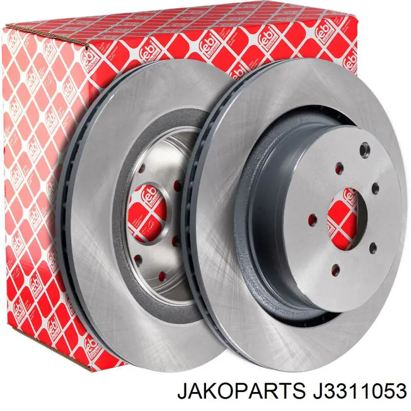 Задні дискові гальма Jakoparts J3311053 ціна, від 78.18 USD