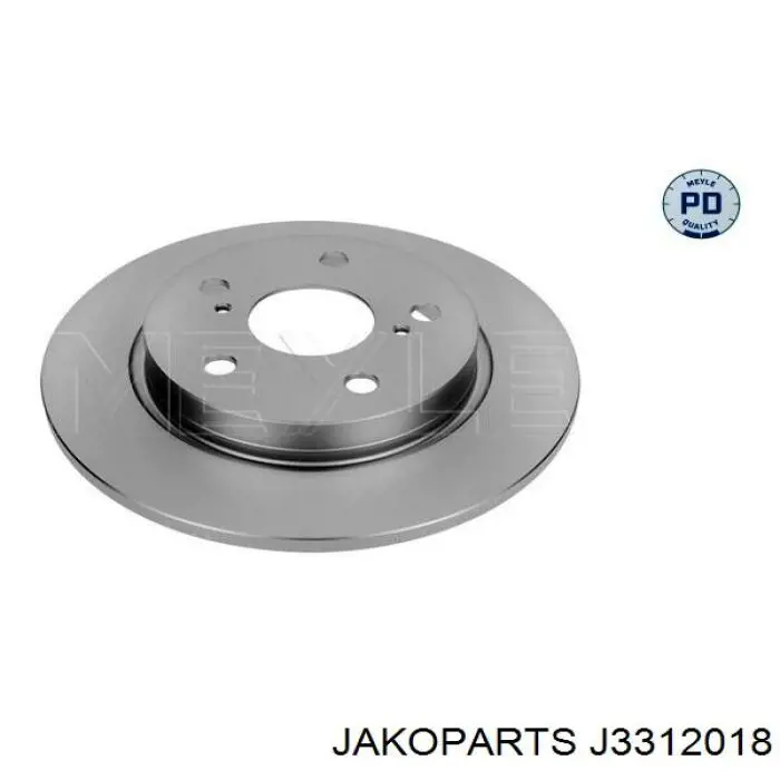 J3312018 Jakoparts диск гальмівний задній