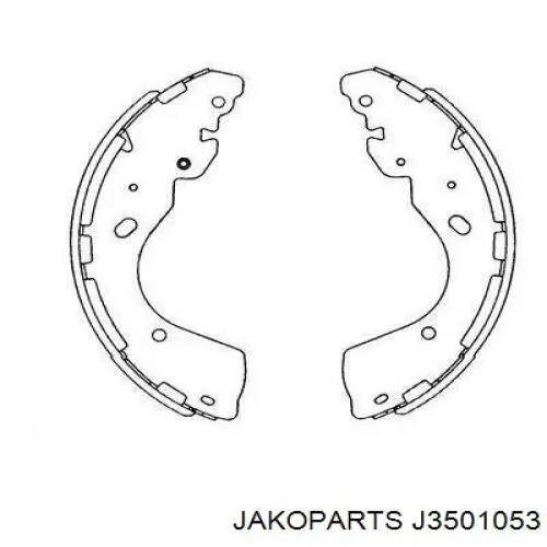 Купити J3501053 Jakoparts Колодки гальмові задні, барабанні