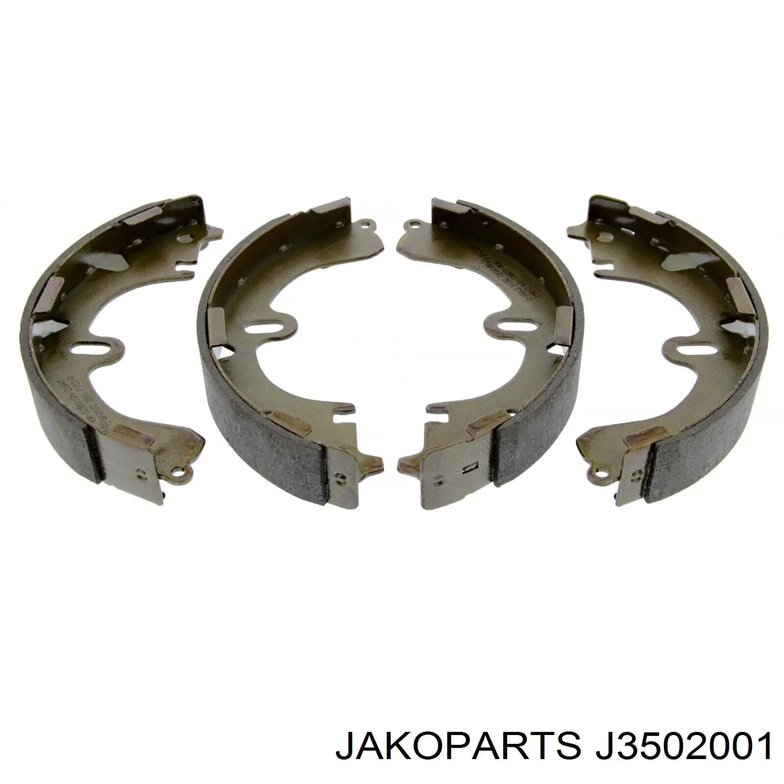 Колодки гальмові задні, барабанні Jakoparts J3502001 ціна, від 14.83 USD