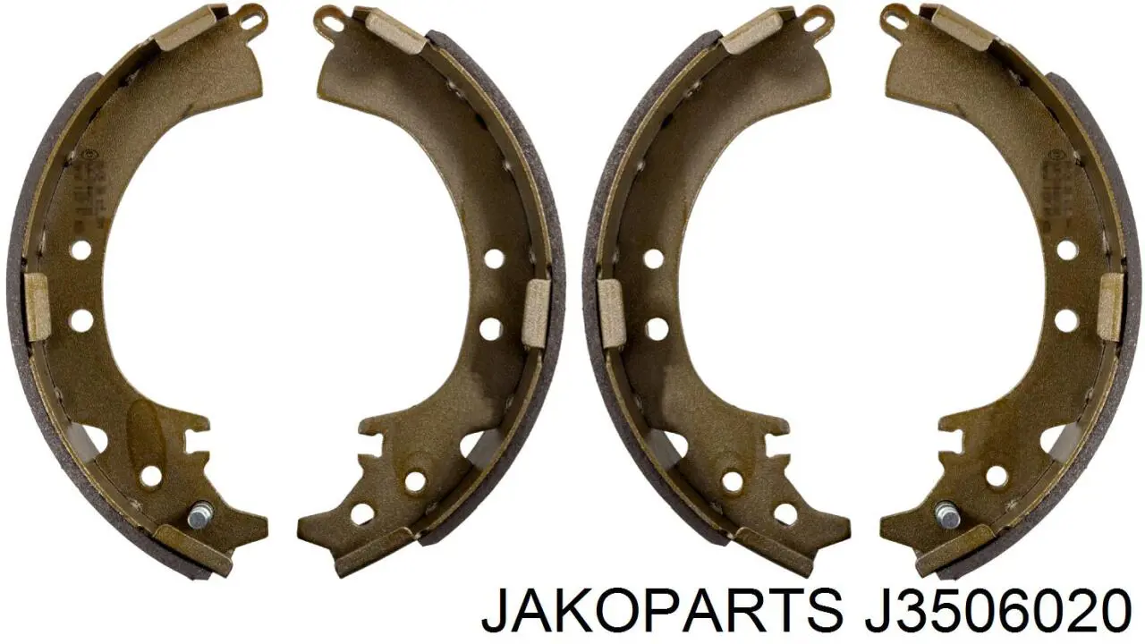 J3506020 Jakoparts колодки гальмові задні, барабанні