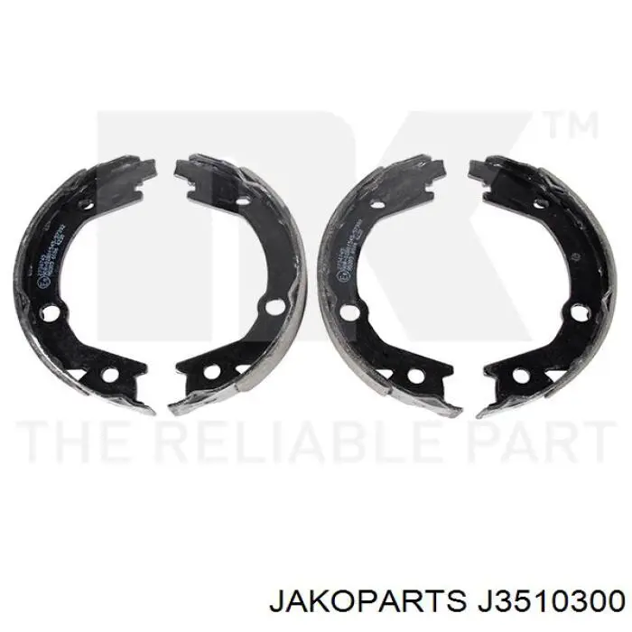 Колодки гальмові задні, барабанні Jakoparts J3510300 ціна, від 18.70 USD