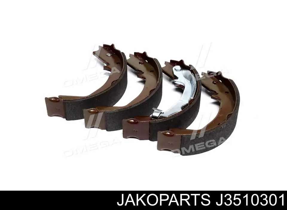 Колодки ручника / стоянкового гальма Jakoparts J3510301 ціна, від 33.49 USD