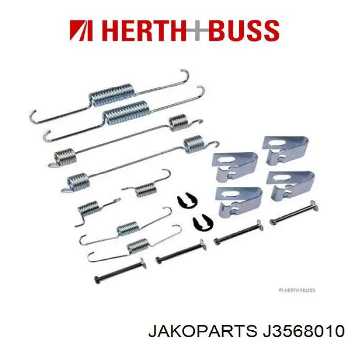 J3568010 Jakoparts Монтажний комплект задніх барабанних колодок