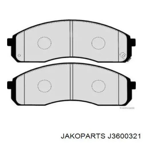 J3600321 Jakoparts Передні гальмівні колодки