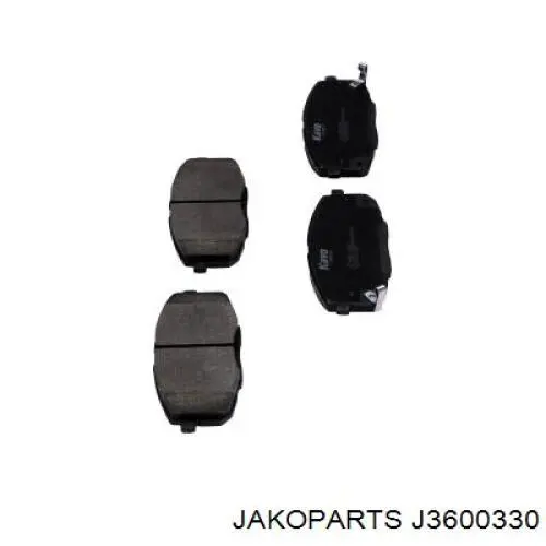 Купити J3600330 Jakoparts Колодки гальмівні передні, дискові