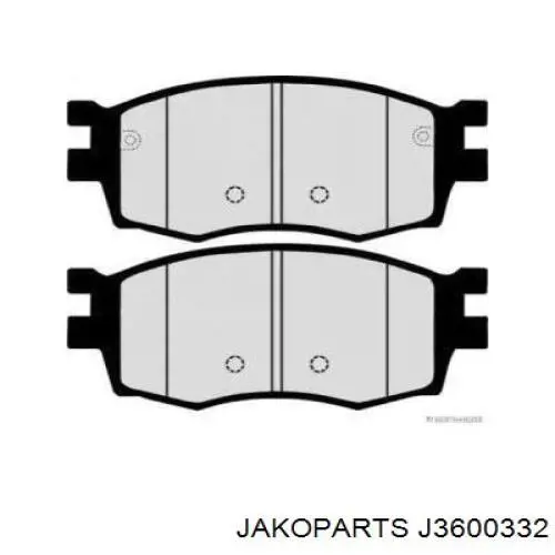 Гальмівні колодки Jakoparts J3600332 ціна, від 17.44 USD