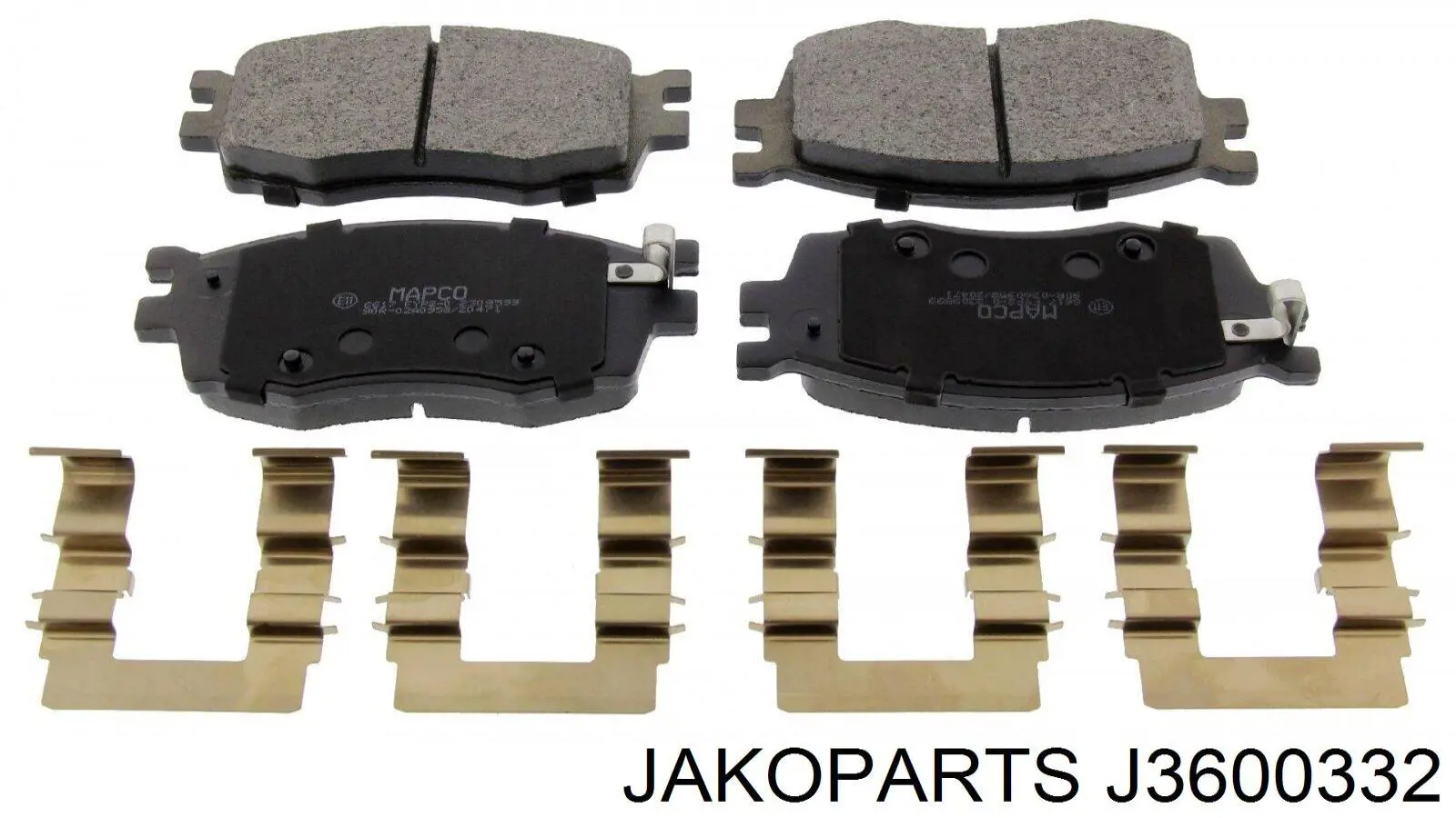 Купити J3600332 Jakoparts Колодки гальмівні передні, дискові