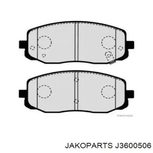 J3600506 Jakoparts Передні гальмівні колодки