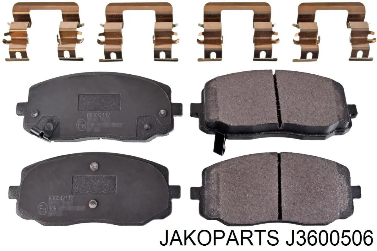 Передні тормозні колодки J3600506 Jakoparts