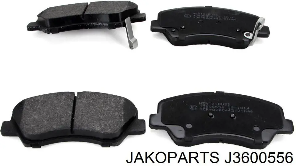 Гальмівні колодки Jakoparts J3600556 ціна, від 24.53 USD
