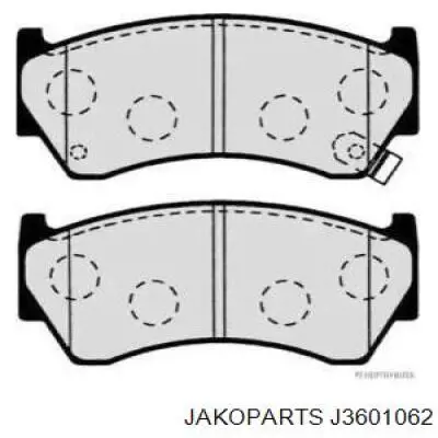 J3601062 Jakoparts колодки гальмівні передні, дискові