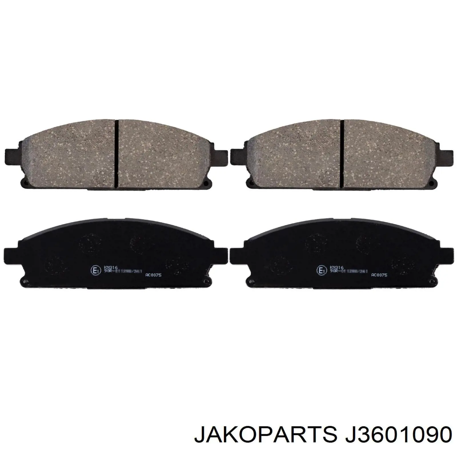Купити J3601090 Jakoparts Колодки гальмівні передні, дискові