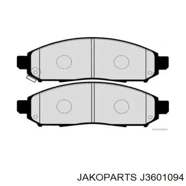 J3601094 Jakoparts Передні гальмівні колодки