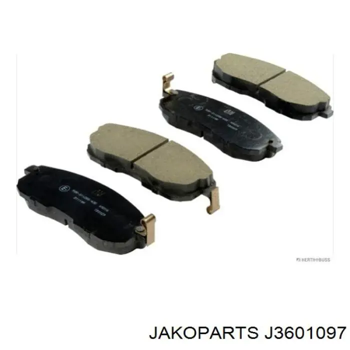 Колодки гальмівні передні, дискові J3601097 Jakoparts