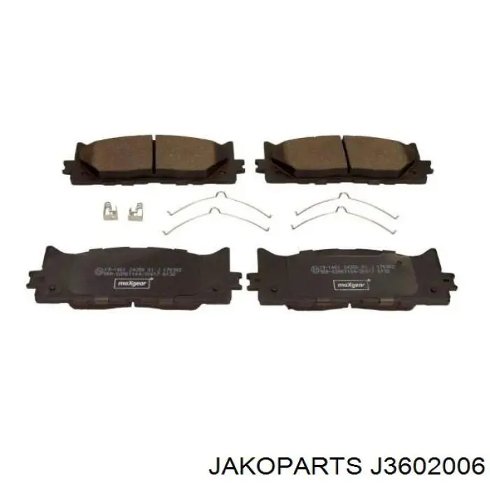 Гальмівні колодки Jakoparts J3602006 ціна, від 23.78 USD