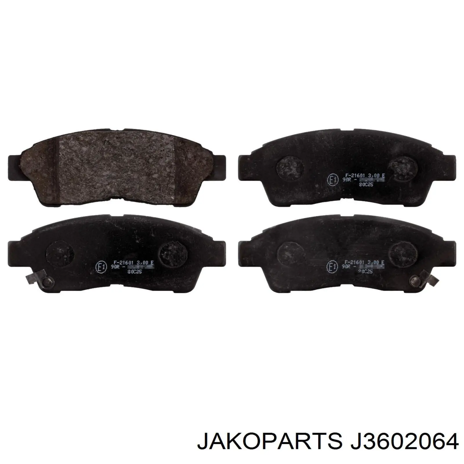 J3602064 Jakoparts Передні гальмівні колодки